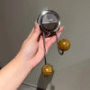 Walnut Suction Cup Hooks No-Drill Heavy Duty Door Storage Rack High-End Clothes Rack Non-Marking Adhesive Hooks (PACK OF 8)
