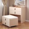 Multi-Functional Vanity Table | Contemporary Bedroom Makeup Desk with Storage