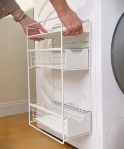Multi-Purpose Magnetic Rack | Iron Side Organizer for Laundry & Bathroom