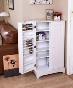 Multi-Purpose Storage Cabinet | Floor-Standing Living Room Organizer