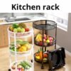 Portable Folding Storage Shelf | Multi-Layer Fruit, Vegetable & Snack Rack