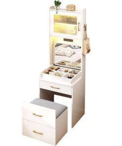 Multi-Functional Dressing Table | Flip-Top Vanity Desk with Mirror